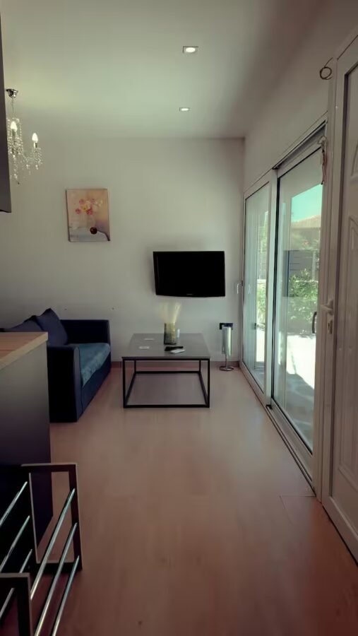 Open-plan interior of the house