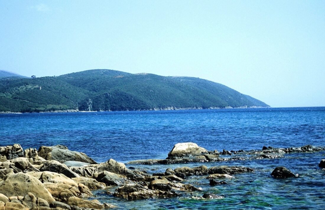 A five-minute walk to the water