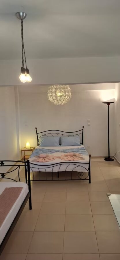 Bedroom in evening light